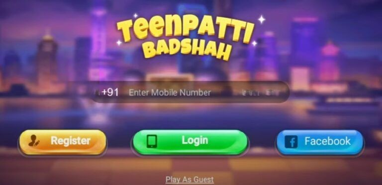 Register in Teen Patti Badshah App