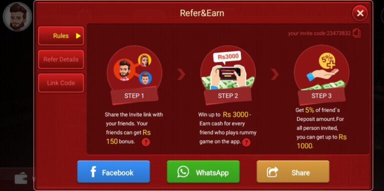 Refer And Earn Rummy soul app