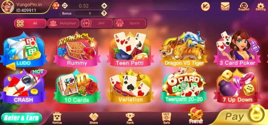 More Games Available in Rummy Star app
