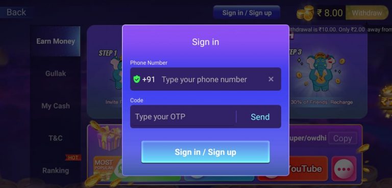 how to register Teen patti Game