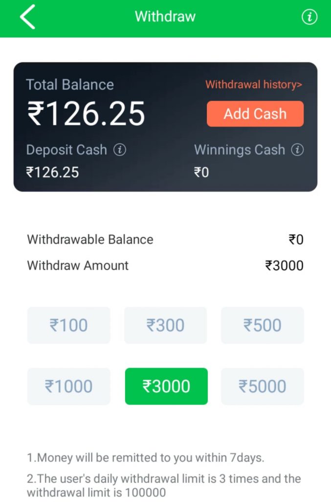 How to Withdraw Money in Teen Patti Game