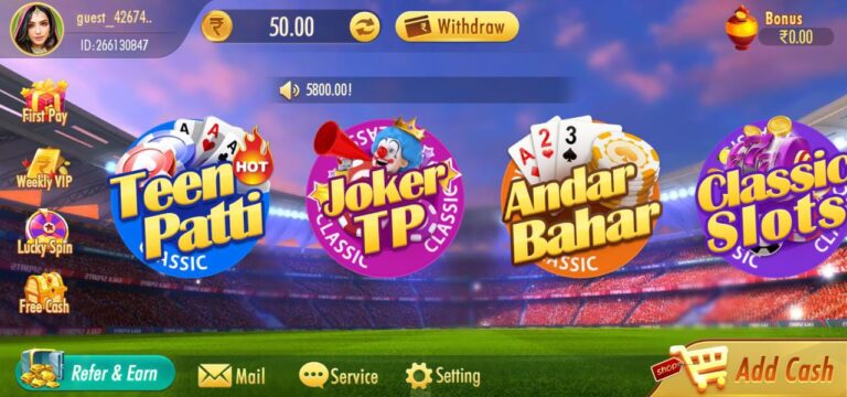 More Games Available in Teen Patti Real app